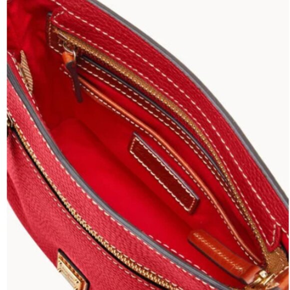 Dooney and Bourke Red Pebble Grain Small Zip Crossbody NWT - Picture 3 of 8